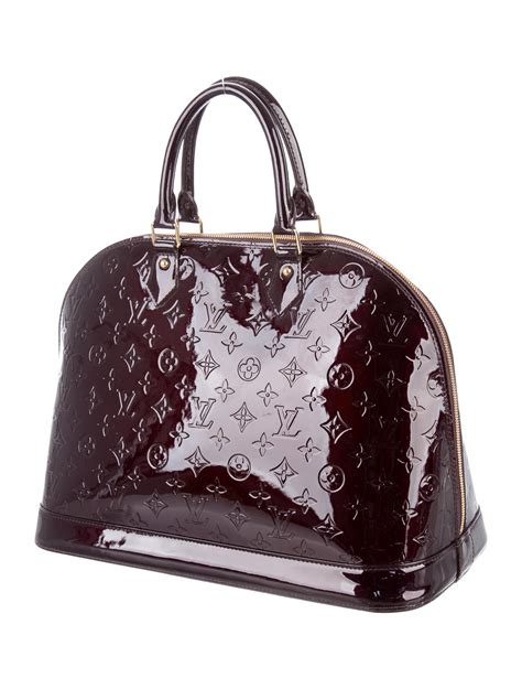 louis vuitton vernis black bag|Louis Vuitton black alma bag.